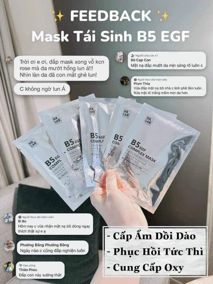 Miếng Mặt Nạ Kr.Lab+ B5 EGF Complex Mask Cấp Ẩm Phục Hồi-duoc-ban-tai-K-DAN HOUSE