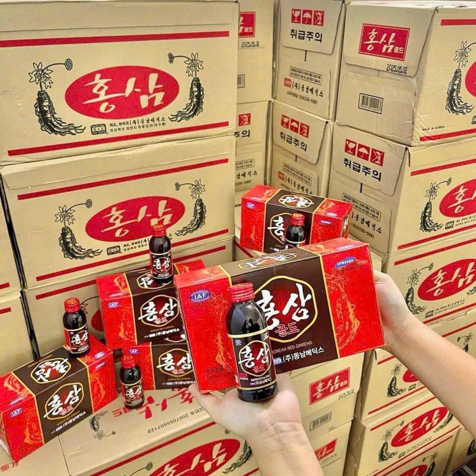Nước sâm/ nước đông trùng chai hộp 10 chai-duoc-ban-tai-K-DAN HOUSE