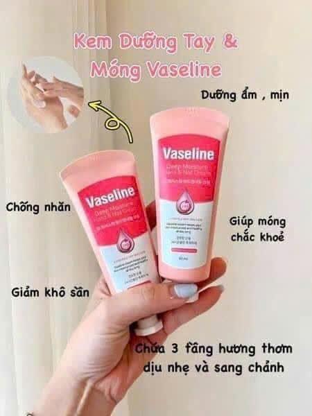 Kem Dưỡng Tay Vaseline 60ml Chính Hãng Dưỡng Ẩm Sâu Cho Da, Dưỡng Móng Tay Chắc Khỏe-duoc-ban-tai-K-DAN HOUSE
