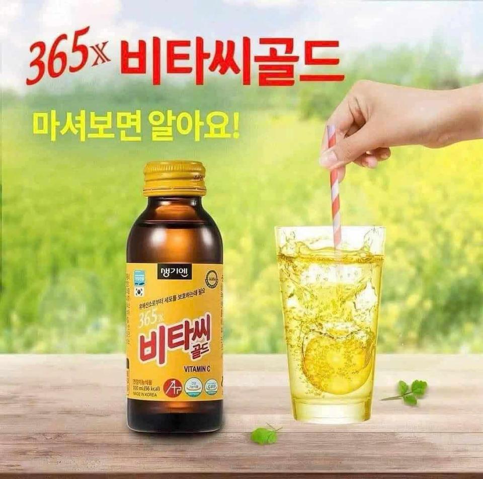 Nước Uống Tăng lực Bổ Sung Vitamin C 365X Hàn Quốc Hỗ Trợ Tăng Lực, Tăng Sức Đề Kháng, Giải Khát ( 100 ml x 10 chai )-duoc-ban-tai-K-DAN HOUSE