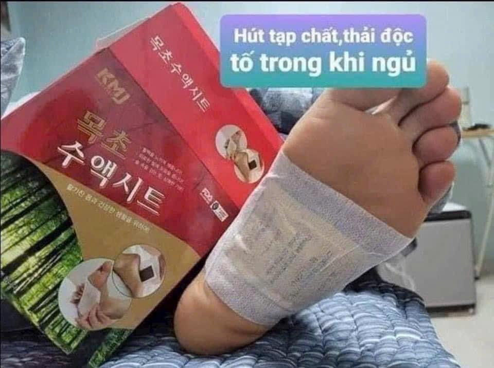 Miếng Dán Thải Độc Bàn Chân Hàn Quốc hộp 30 miếng-duoc-ban-tai-K-DAN HOUSE