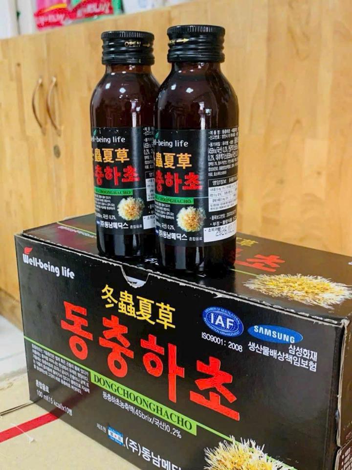 Nước sâm/ nước đông trùng chai hộp 10 chai-duoc-ban-tai-K-DAN HOUSE