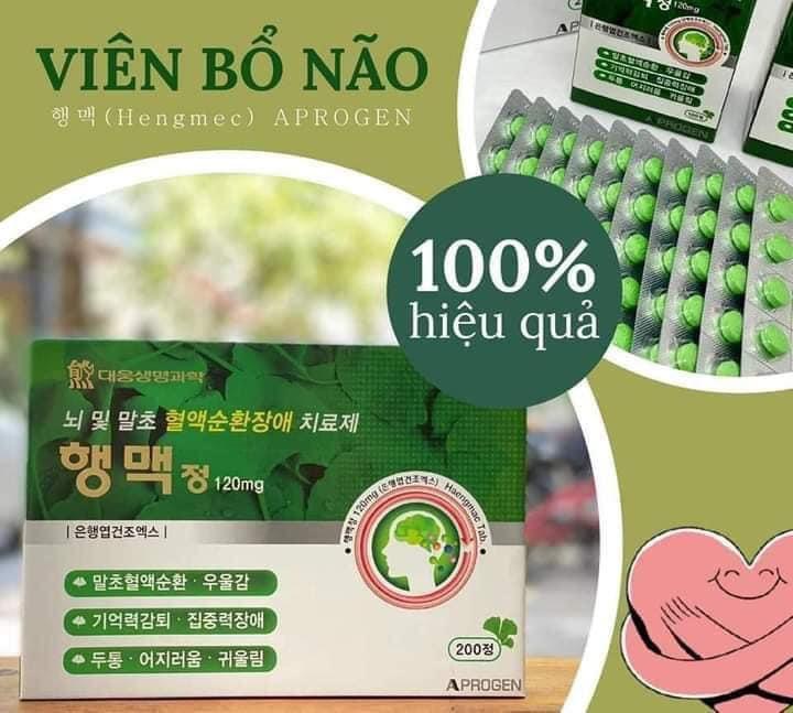(CHÍNH HÃNG) Viên Uống Bổ Não Hengmec Hàn Quốc Cải Thiện Tiền Đình, Thiếu Máu, Tăng Cường Trí Nhớ-duoc-ban-tai-K-DAN HOUSE