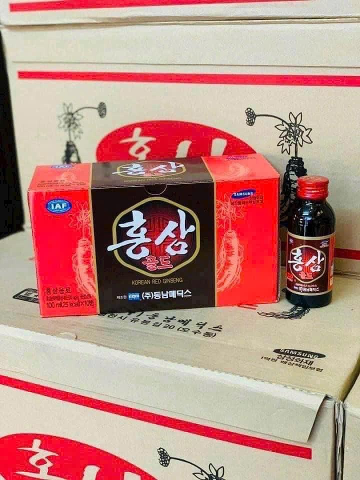 Nước sâm/ nước đông trùng chai hộp 10 chai-duoc-ban-tai-K-DAN HOUSE