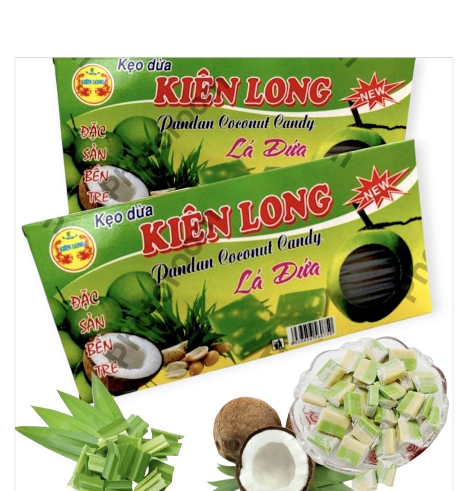 Kẹo dừa lá dứa kiên long-duoc-ban-tai-ĐẠI LÝ BÁNH KẸO LỘC HỶ