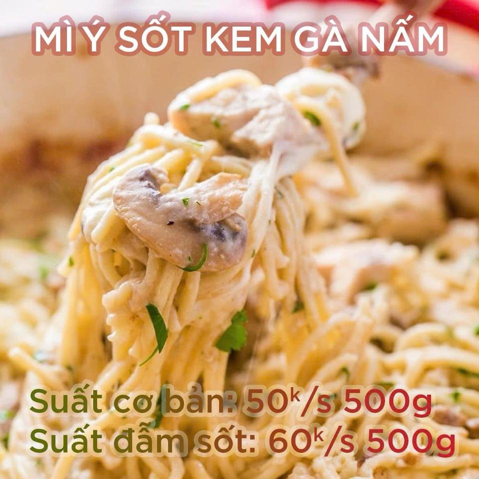 Mì Ý sốt kem gàn nấm - Extra Sauce-duoc-ban-tai-Ngoan La Shop