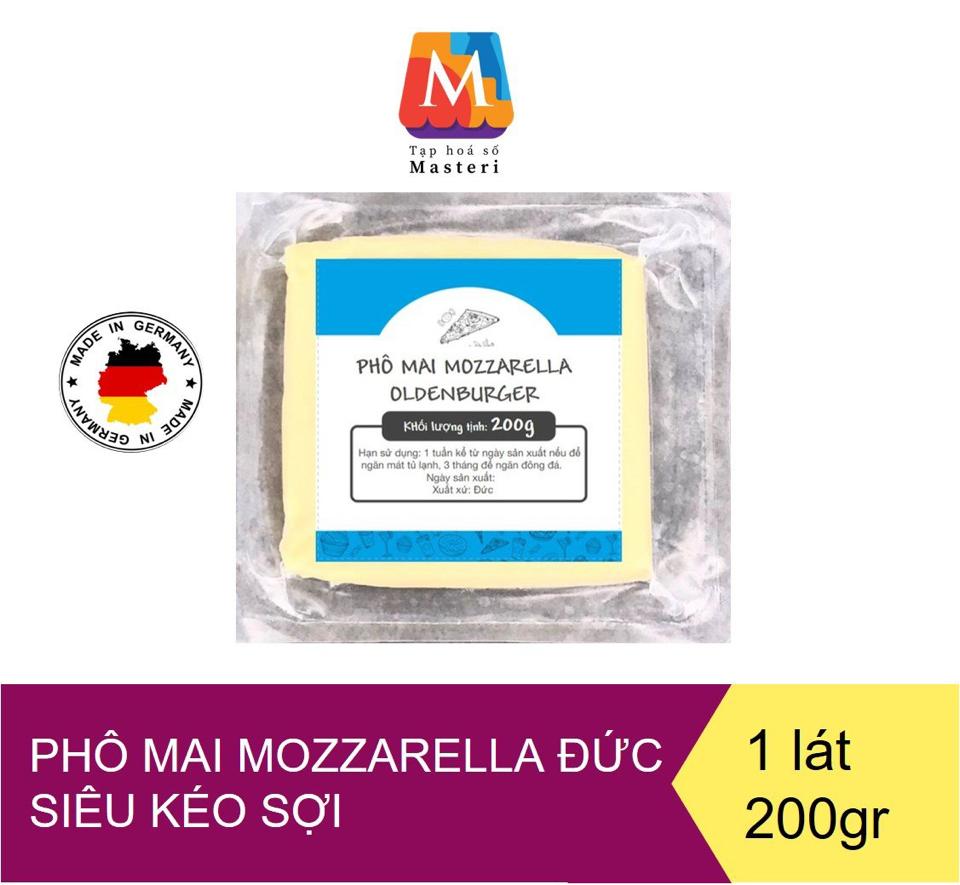 Phô mai Mozzarella Đức miếng 200gr-duoc-ban-tai-Tạp hoá số Masteri