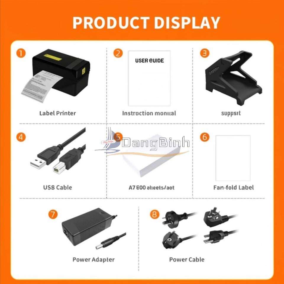 [Gói 6 Tháng] Máy In Nhiệt Mini 3 Inch Kèm 100 Tem In Và Kệ Đựng Giấy In Nhiệt Chuyên Dụng In Các Loại Hóa Đơn Vận Đơn Tốc Độ Nhanh Siêu Rõ Nét-duoc-ban-tai-DangBinh Group