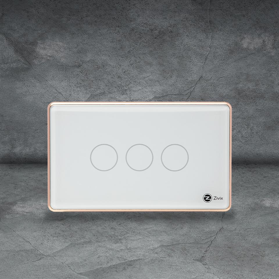 Công tắc zigbee 3 nút màu trắng-duoc-ban-tai-CÔNG TY HOÀNG ANH SEN
