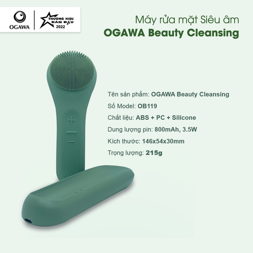 Máy rửa mặt, mã sản phẩm XPRE119-OB-119: OGAWA Beauty - Facial Cleansing Massager-duoc-ban-tai-TAP HOA SO