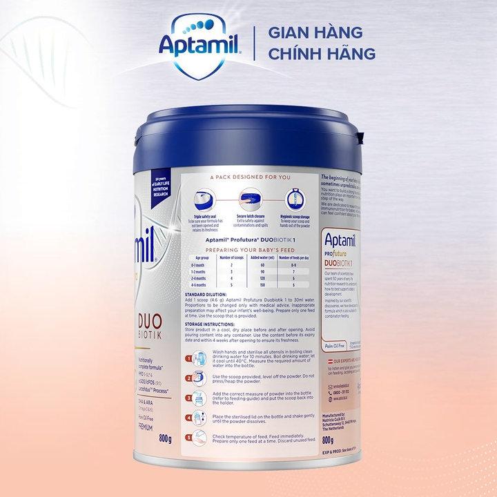 SỮA CÔNG THỨC APTAMIL PROFUTURA DUOBIOTIK 1 CHO BÉ 0-6 THÁNG TUỔI (800G)-duoc-ban-tai-TAP HOA SO