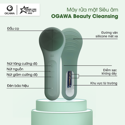 Máy rửa mặt, mã sản phẩm XPRE119-OB-119: OGAWA Beauty - Facial Cleansing Massager-duoc-ban-tai-TAP HOA SO