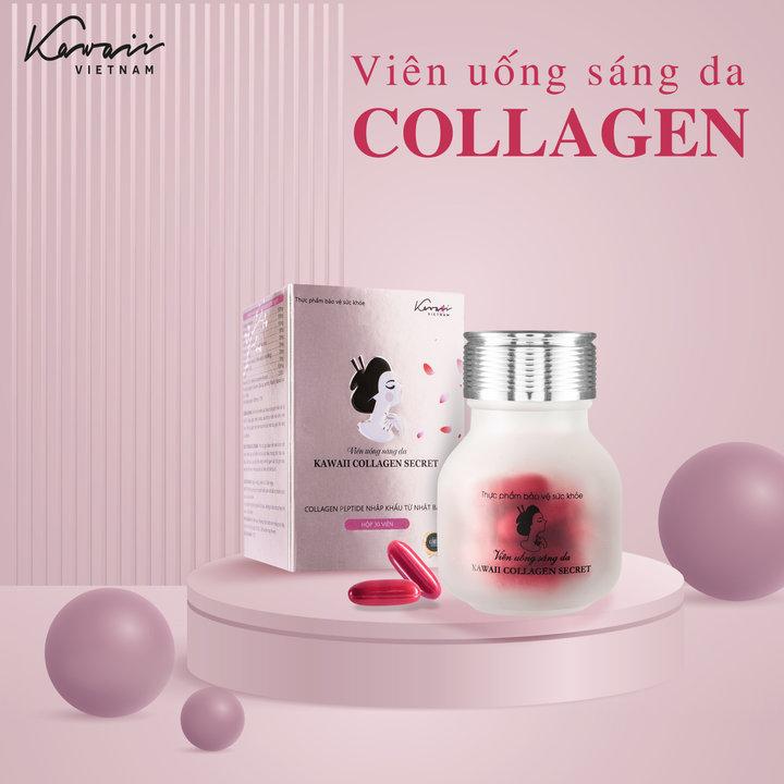  VIÊN UỐNG SÁNG DA COLLAGEN  - KAWAII-duoc-ban-tai-TAP HOA SO