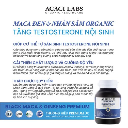 Viên uống bổ thận tráng dương Acaci Labs Black Maca và Ginseng Premium-duoc-ban-tai-TAP HOA SO