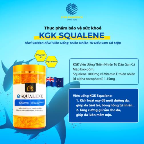 Thực phẩm bảo vệ sức khỏe KIWI GOLDEN KIWI Squalene 1000mg Soft Gel Capsule (Hộp 30 viên)-duoc-ban-tai-TAP HOA SO