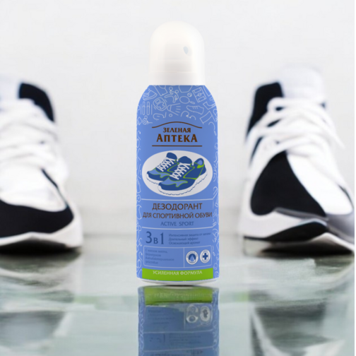 Xịt Khử Mùi Giày Thể Thao Zelenaya Apteka “Active Sport” 3in1-duoc-ban-tai-TAP HOA SO