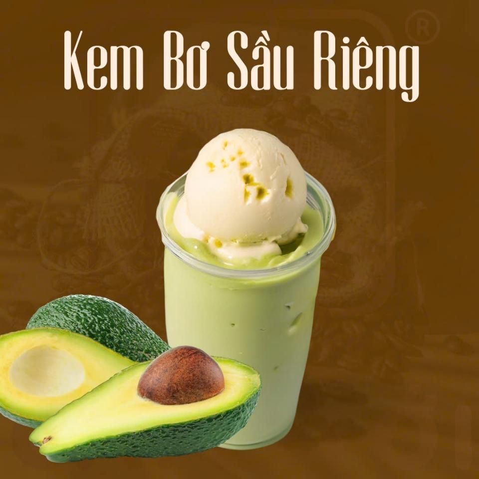 Kem bơ sầu riêng-duoc-ban-tai-Càfe Tới