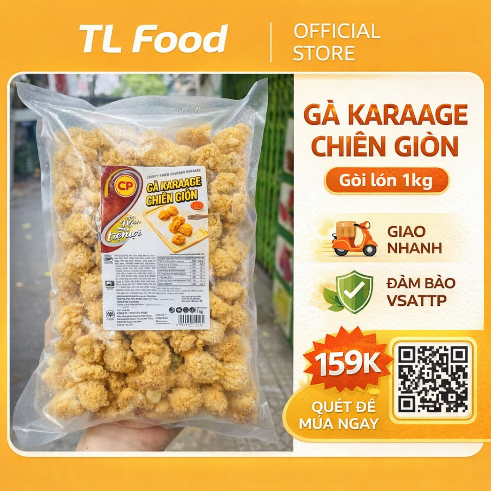 Gà Chiên Karaage 1kg -duoc-ban-tai-TL Food