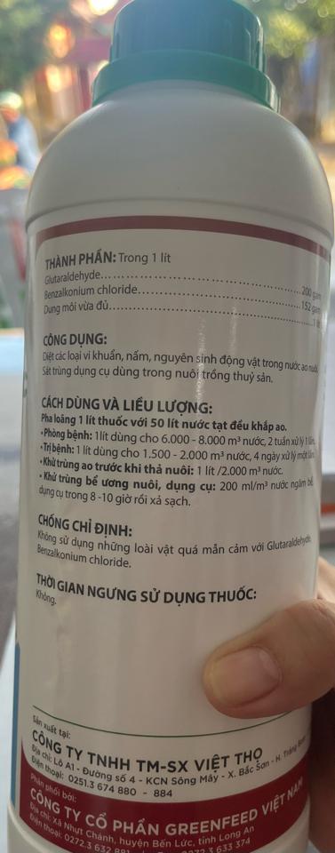 Green-Glutar-BKC chai lít-duoc-ban-tai-Thủy sản Ngọc Tú