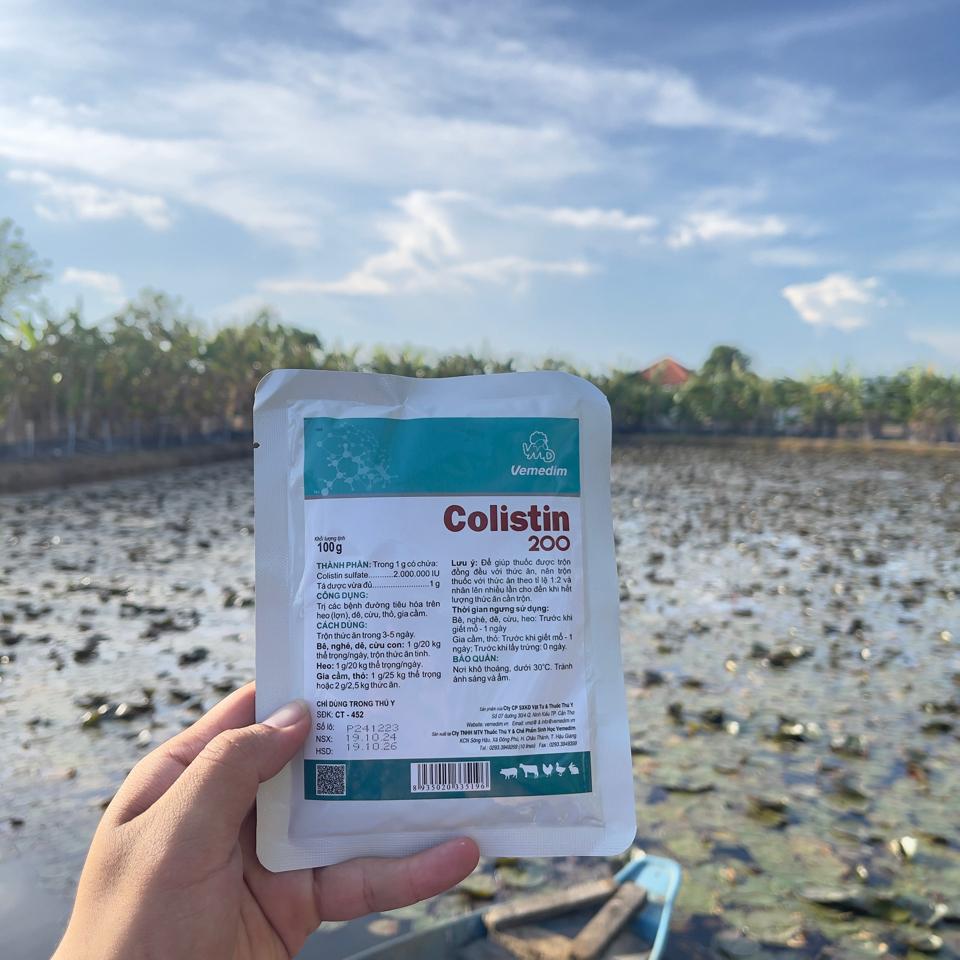 Colistin 200_ 100g-duoc-ban-tai-Thủy sản Ngọc Tú