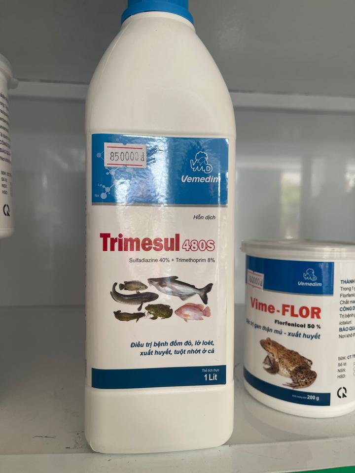 Trimesul Cá 480S _ chai 1 lít -duoc-ban-tai-Thủy sản Ngọc Tú