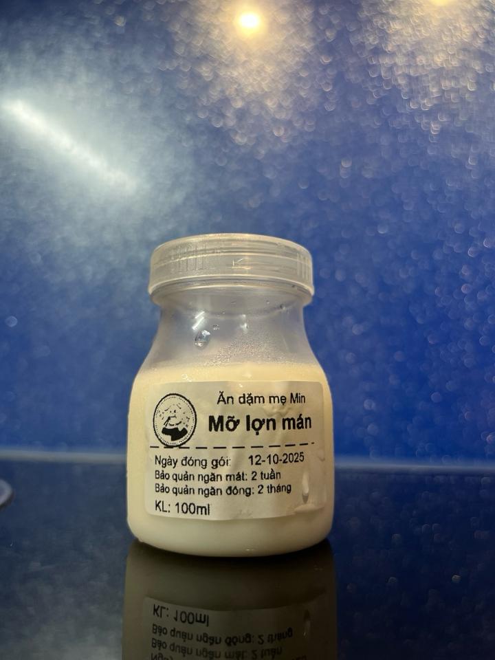 Mỡ lợn mán-duoc-ban-tai-Ăn dặm mẹ Min