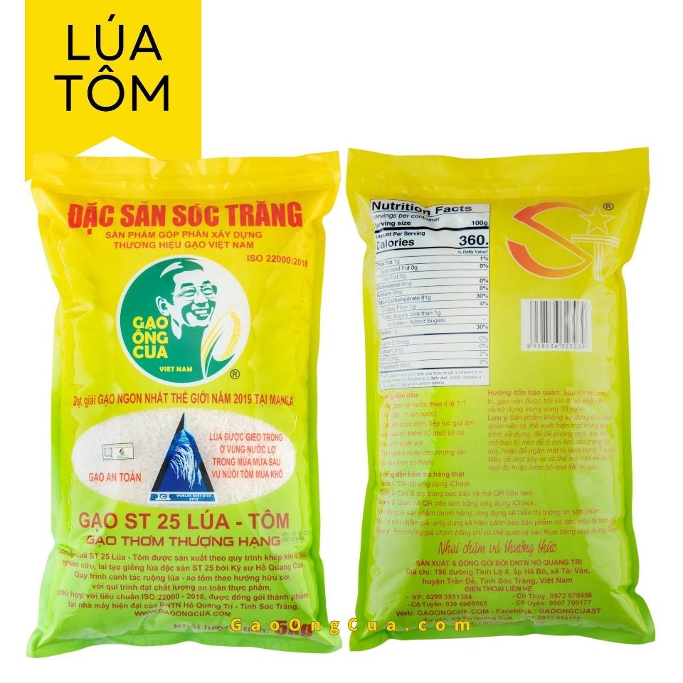 GẠO ST25 LÚA - TÔM CHÍNH HÃNG ÔNG CUA -duoc-ban-tai-Nhà của Mẹ Nghé Ngọ