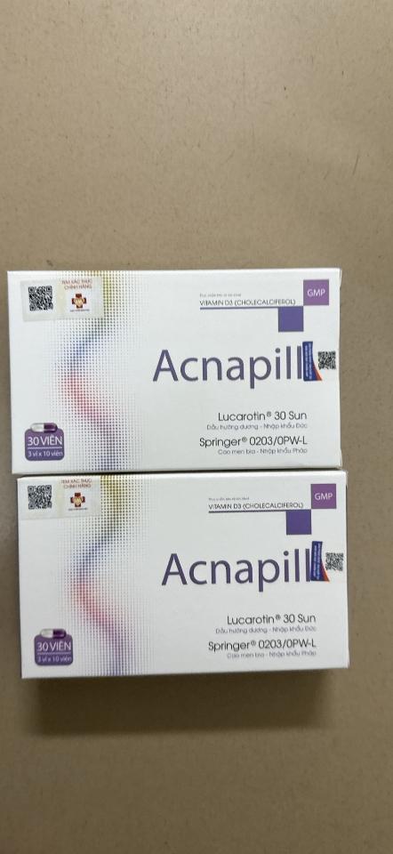 Viên uống giảm dầu kiềm mụn ACNAPILL-duoc-ban-tai-Da liễu Bác sĩ Hải Hà - BV Da liễu Hải Dương, 144 Quang Trung, tpHD