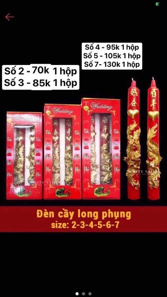Đèn cầy nhũ vàng-duoc-ban-tai-PHẠM THUỲ LINH CS2 (Sài Gòn)