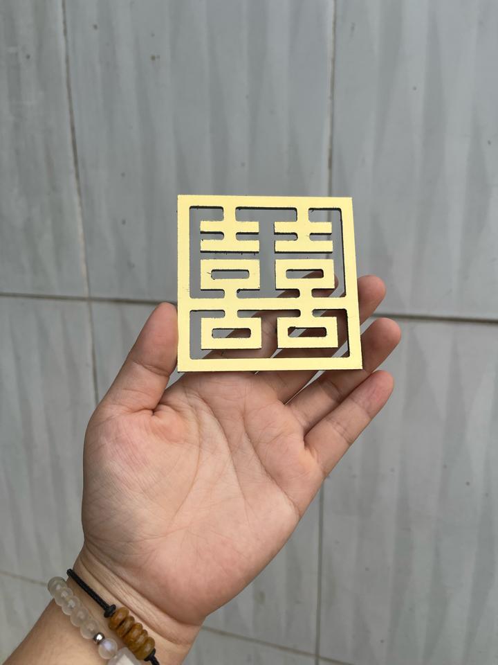 Chữ hỷ alu vuông -duoc-ban-tai-PHẠM THUỲ LINH CS2 (Sài Gòn)
