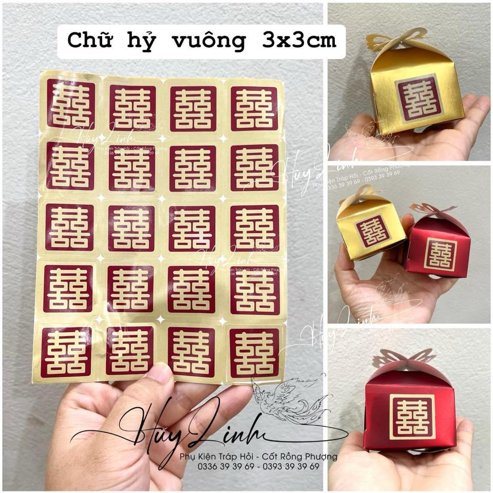 Chữ hỷ vuông (3x3)-duoc-ban-tai-Phạm Thuỳ Linh