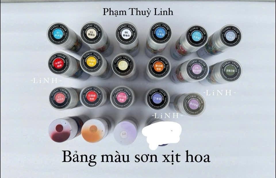 Chai xịt màu hoa-duoc-ban-tai-Phạm Thuỳ Linh