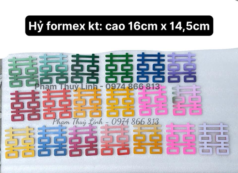 Chữ hỷ fomex nhỏ (14x12cm)-duoc-ban-tai-Phạm Thuỳ Linh