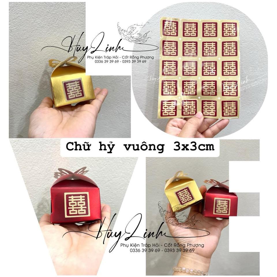 Chữ hỷ vuông (3x3)-duoc-ban-tai-Phạm Thuỳ Linh