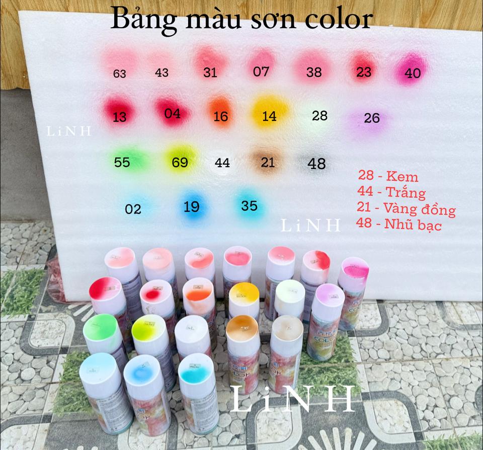 Sơn xịt hoa Color-duoc-ban-tai-Phạm Thuỳ Linh