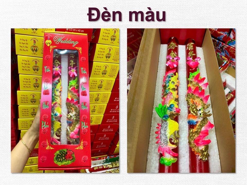 Đèn cầy màu-duoc-ban-tai-PHẠM THUỲ LINH CS2 (Sài Gòn)