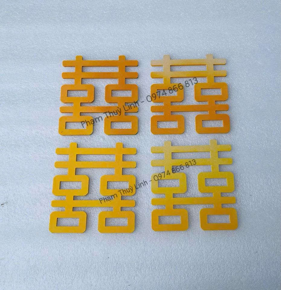 Chữ hỷ fomex nhỏ (14x12cm)-duoc-ban-tai-Phạm Thuỳ Linh