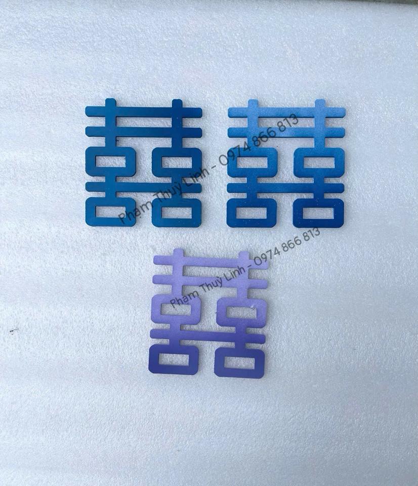 Chữ hỷ fomex nhỏ (14x12cm)-duoc-ban-tai-Phạm Thuỳ Linh