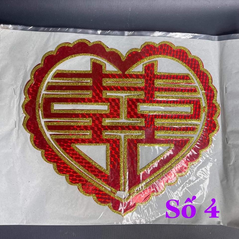 Hỷ decal bóc dán số 4 dán ô tô -duoc-ban-tai-Phạm Thuỳ Linh