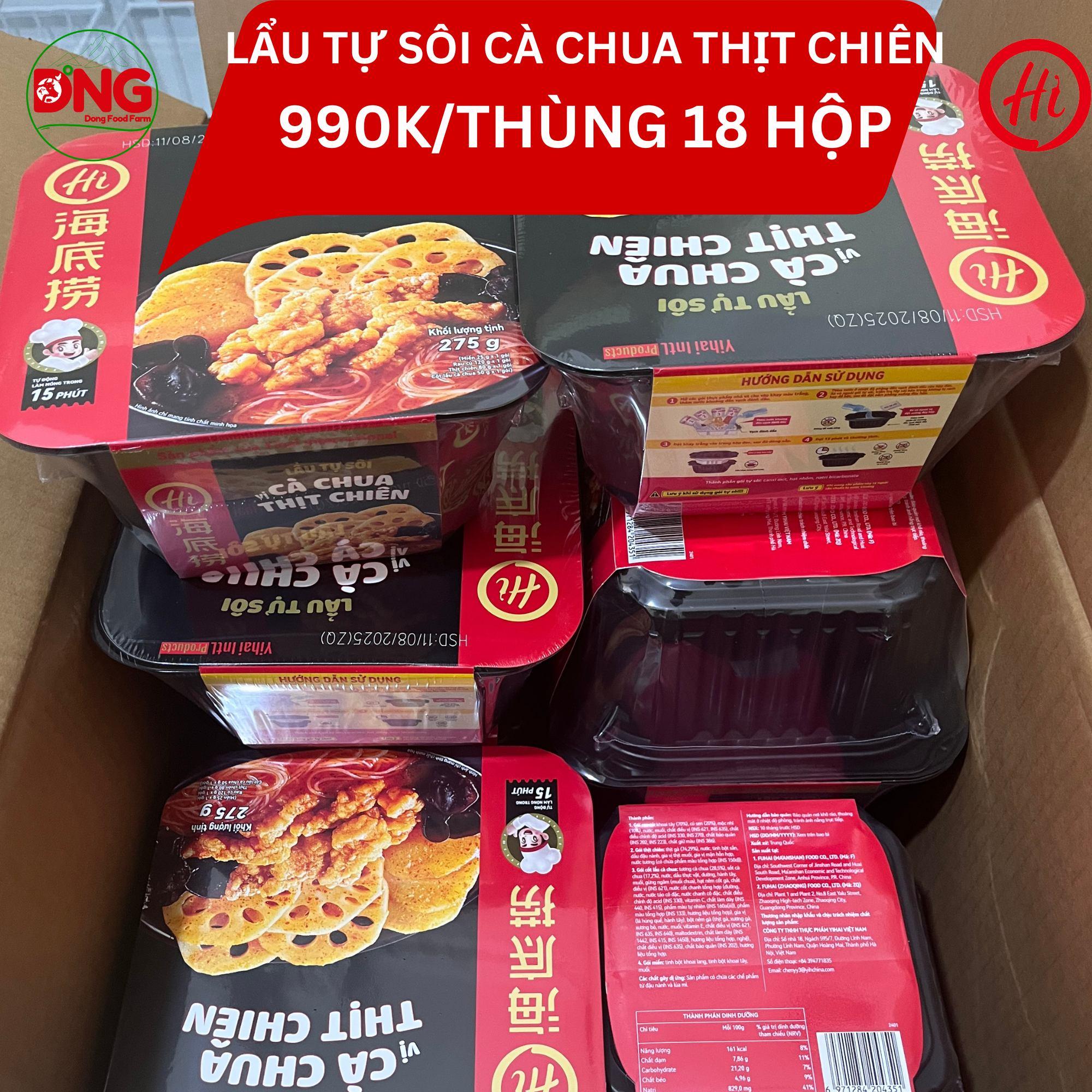 Lẩu tự sôi cà chua thịt chiên 275g*18H/thùng-duoc-ban-tai-Đông Food Farm