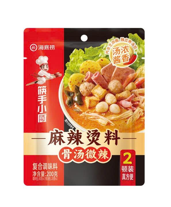 Chính hãng Haidilao - Xốt canh malatang xương hầm (cay nhẹ) 200g - Malatang bone broth flavour hot pot soup base-duoc-ban-tai-Đông Food Farm