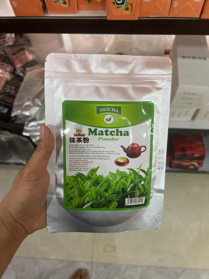 Bột matcha mũ trắng bé-duoc-ban-tai-Nguyên Liệu Pha chế Bắc Giang
