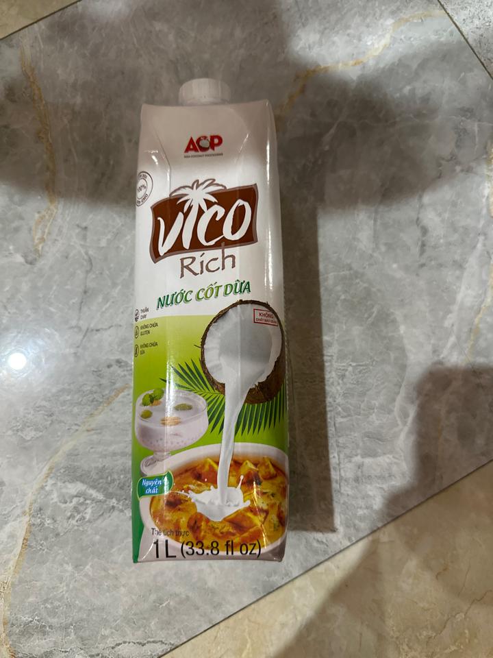 CỐT Dừa vico 1L-duoc-ban-tai-Nguyên Liệu Pha chế Bắc Giang