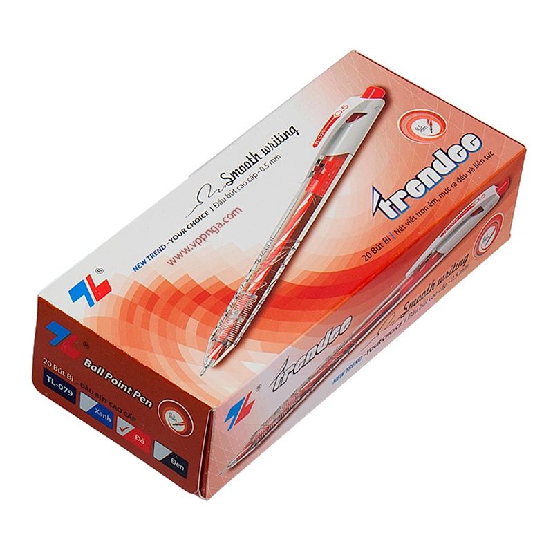 Bút bi TL 079-đỏ-duoc-ban-tai-VĂN PHÒNG PHẨM QUỐC ANH