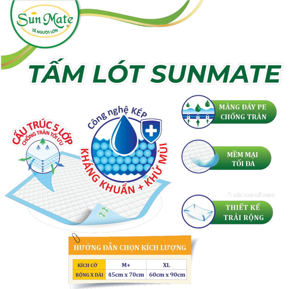 TẤM LÓT SUNMATE-duoc-ban-tai-QUẦY THUỐC MỸ PHẨM PHÚC AN