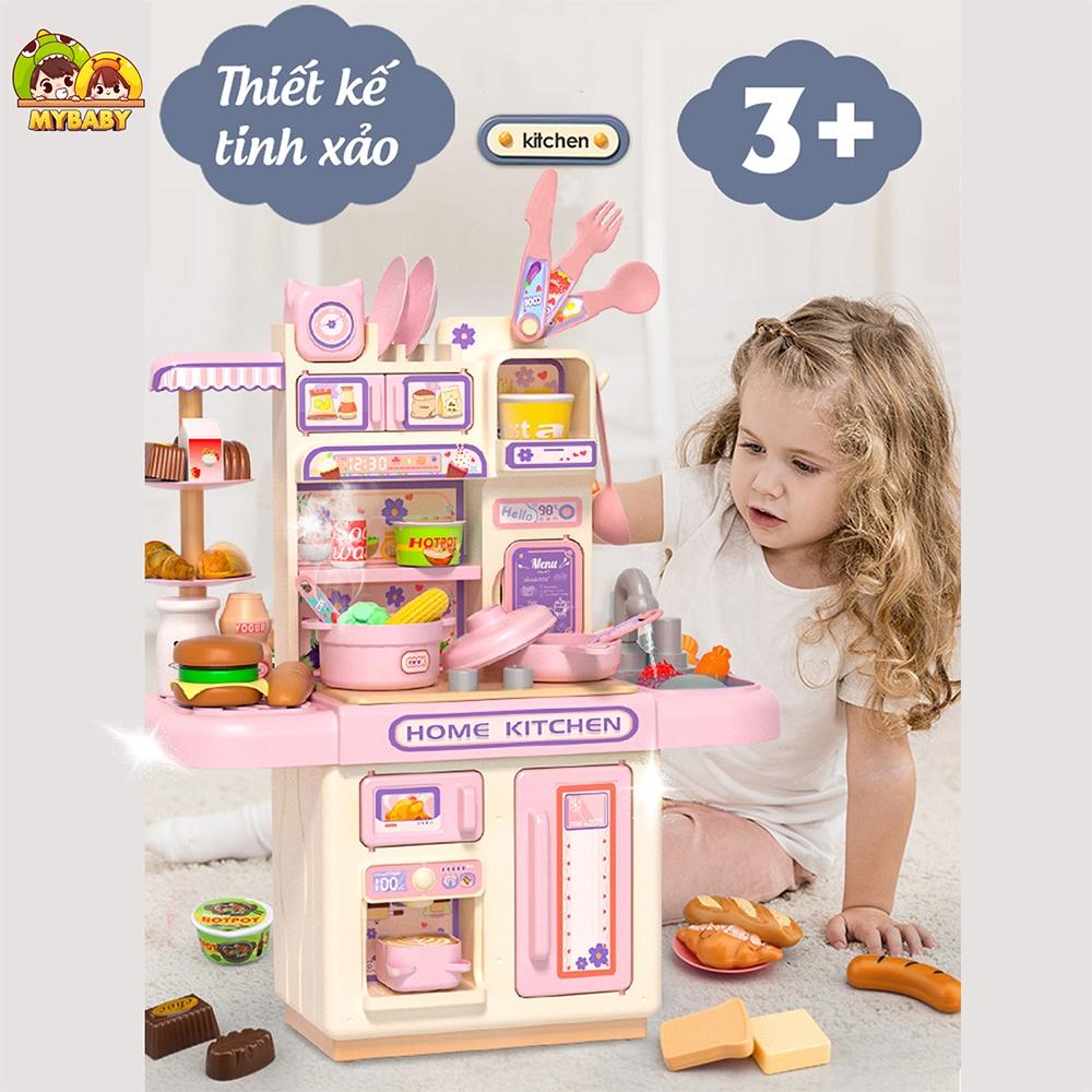 Đồ chơi nấu ăn Mô phỏng đồ dùng nhà bếp có kèm Khói-duoc-ban-tai-Đồ Chơi