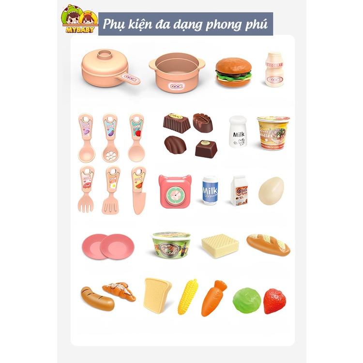 Đồ chơi nấu ăn Mô phỏng đồ dùng nhà bếp có kèm Khói-duoc-ban-tai-Đồ Chơi