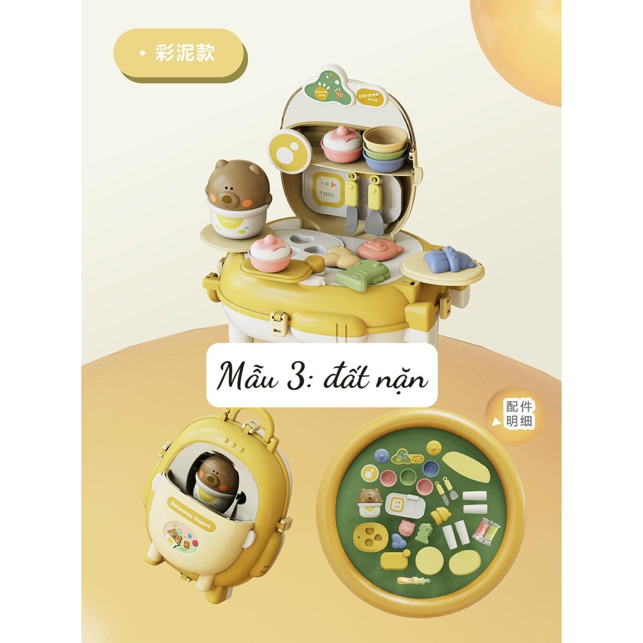 Balo picnic đồ chơi nấu ăn, trang điểm, nhà khoa học, bác sĩ, đất nặn cho bé-duoc-ban-tai-Đồ Chơi