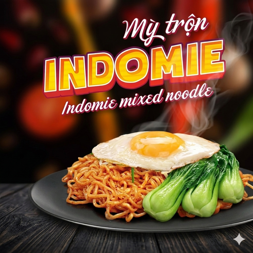 Mì trộn indomie trứng chiên-duoc-ban-tai-Shop giày Ốc - Ốc Gia Hân quán