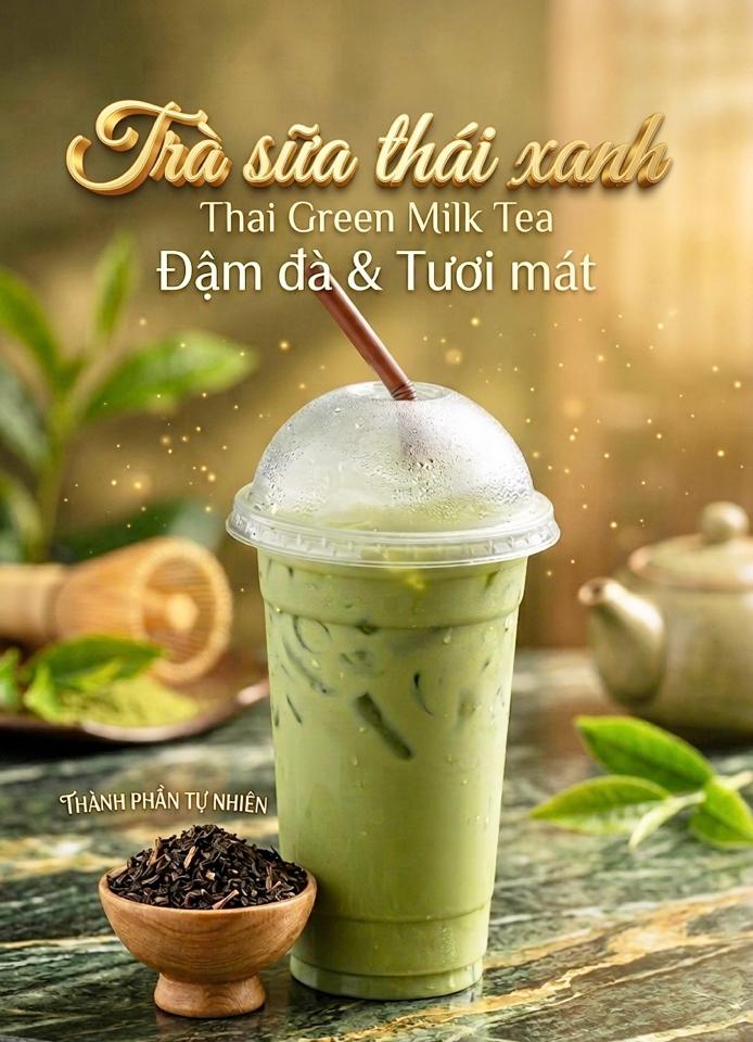 Trà sữa Thái Xanh-duoc-ban-tai-Shop giày Ốc - Ốc Gia Hân quán